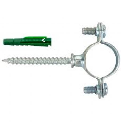 Light pipe clamp with pin and anchor